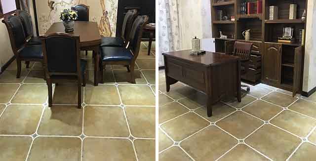 淺灰色亞光瓷磚美縫劑效果 淺灰色亞光瓷磚美縫劑效果